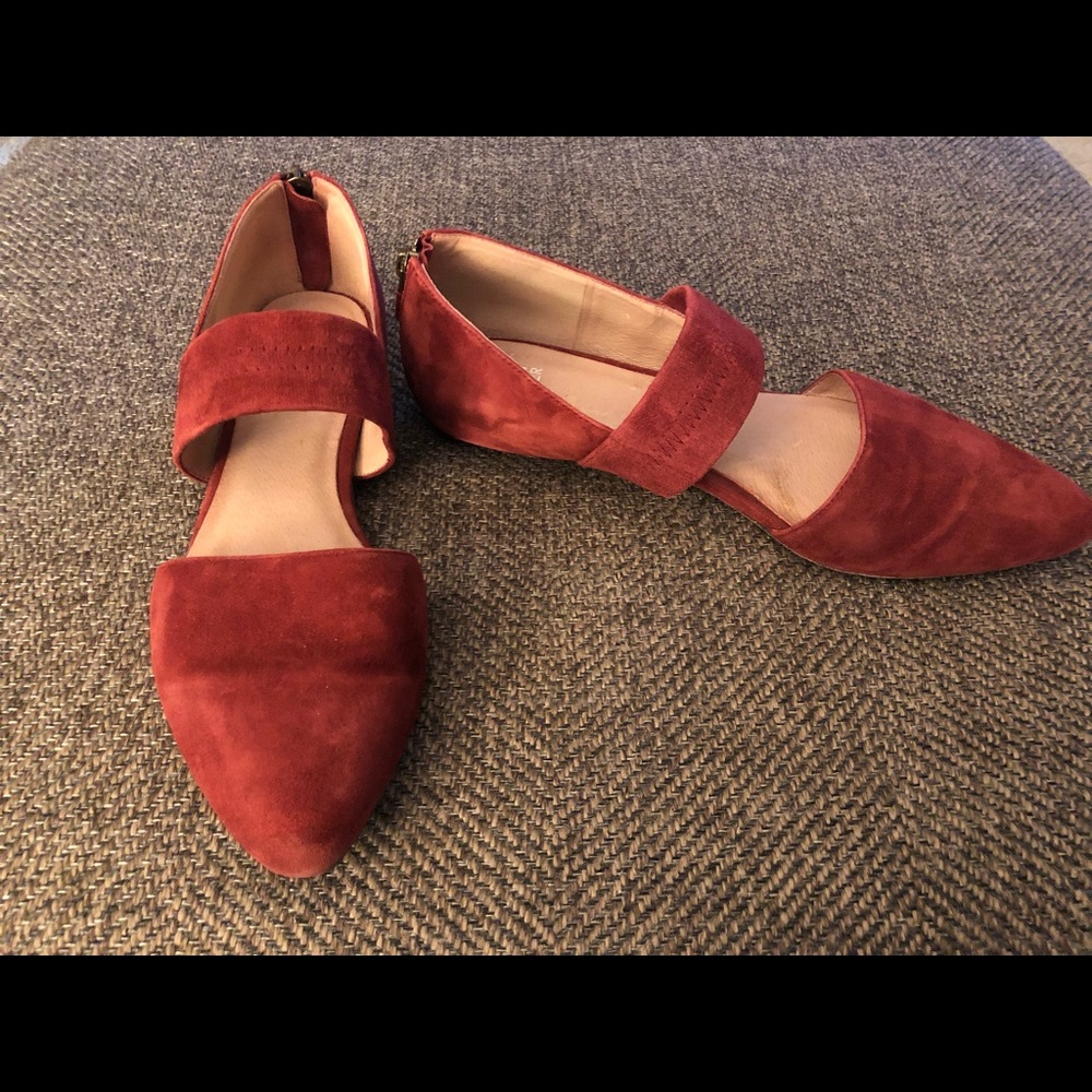 Eileen Fisher Suede Strap Shoes
